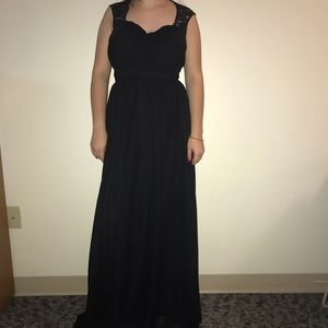 Black Prom Dress with lace